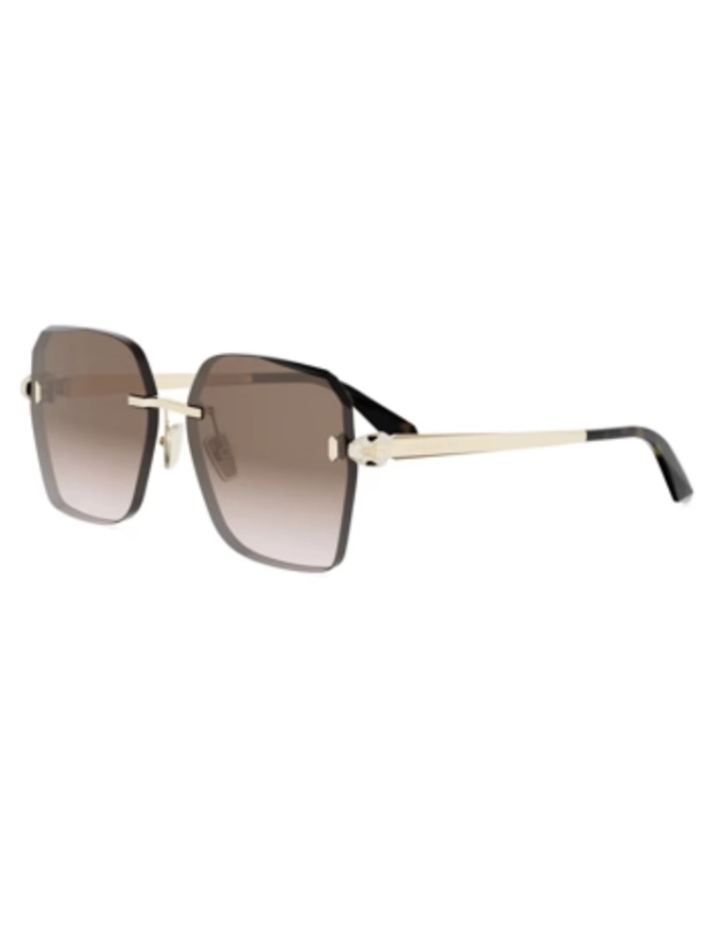 Bvlgari BV40066U 33F 58 Metal Gold Brown Gradient Sunglasses Bulgari